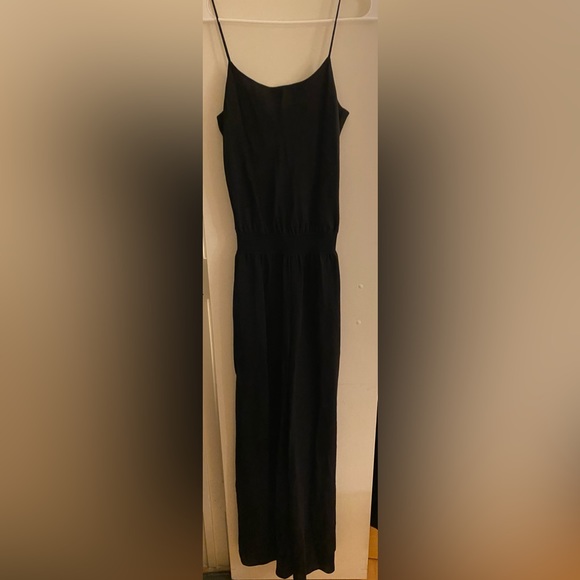 Theory Wide Legged Jumpsuit Silk Crepe Cami - Picture 3 of 3